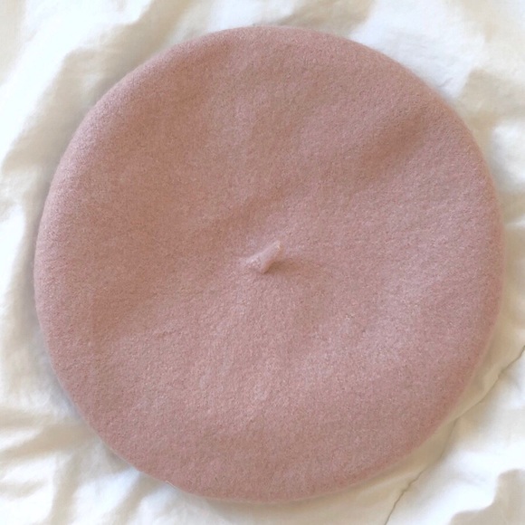 Bizou Light Pink Wool Beret - Picture 4 of 4